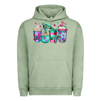 Pigment Oil Green turtle coffee cups Urban Hoodie - Jasminsmagicworld