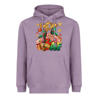 Lavender festive af christmas caucasian girl sneakers Heavyweight Hoodie - RanaPortraitStore