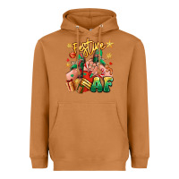 Meerkat festive af christmas caucasian girl sneakers Heavyweight Hoodie - RanaPortraitStore