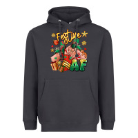 Smoke festive af christmas caucasian girl sneakers Heavyweight Hoodie - RanaPortraitStore