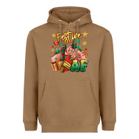 Toasted Coconut festive af christmas caucasian girl sneakers Heavyweight Hoodie - RanaPortraitStore