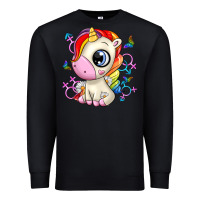 Black unicorn Premium Sweatshirt - Zillion Design Studio