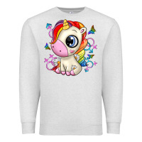 Oatmeal Heather unicorn Premium Sweatshirt - Zillion Design Studio