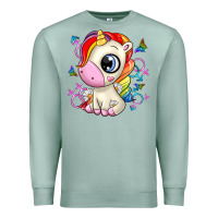 Seafoam unicorn Premium Sweatshirt - Zillion Design Studio