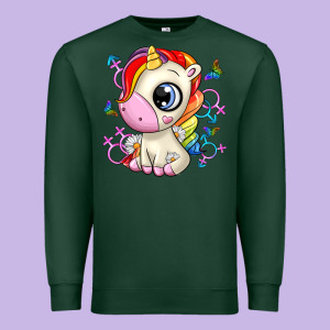 Unicorn Premium Sweatshirt Designed By Zillion Design Studio
