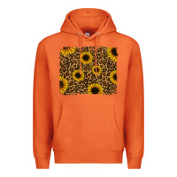 Carrot leopard sunflowers background Premium Hoodie - RanaPortraitStore