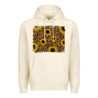 Tofu leopard sunflowers background Premium Hoodie - RanaPortraitStore