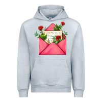 Heather Grey pink letter Urban Hoodie - AdoDesignShop