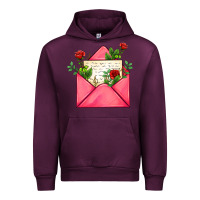 Mauve Wine pink letter Urban Hoodie - AdoDesignShop