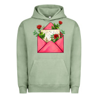 Pigment Oil Green pink letter Urban Hoodie - AdoDesignShop