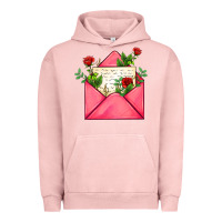 Pigment Salmon pink letter Urban Hoodie - AdoDesignShop