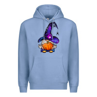 Colony Blue witch gnome with pumpkin Premium Hoodie - BundleAndBundleShop