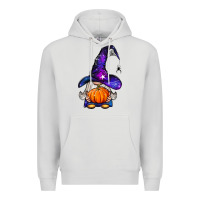 Dove Grey witch gnome with pumpkin Premium Hoodie - BundleAndBundleShop