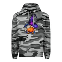 Slate Camo witch gnome with pumpkin Premium Hoodie - BundleAndBundleShop