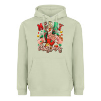 Matcha Merry Christmas Caucasian girl sneakers Heavyweight Hoodie - RanaPortraitStore