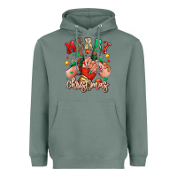 Sage Merry Christmas Caucasian girl sneakers Heavyweight Hoodie - RanaPortraitStore