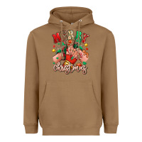 Toasted Coconut Merry Christmas Caucasian girl sneakers Heavyweight Hoodie - RanaPortraitStore