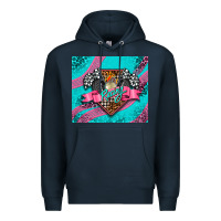 Navy racing pink tumbler Premium Hoodie - AdoDesignShop