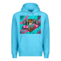 Ocean Blue racing pink tumbler Premium Hoodie - AdoDesignShop
