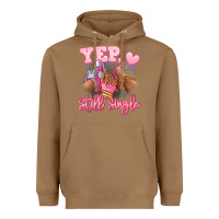 Toasted Coconut Yep still single heels and sneakers afro girl Heavyweight Hoodie - RanaPortraitStore