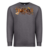 Charcoal Heather melanin teacher Premium Sweatshirt - texasbilliewilder