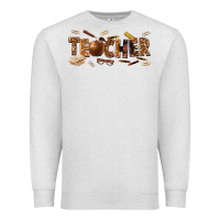 Oatmeal Heather melanin teacher Premium Sweatshirt - texasbilliewilder