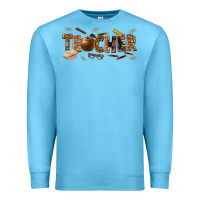 Ocean Blue melanin teacher Premium Sweatshirt - texasbilliewilder
