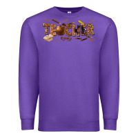 Purple melanin teacher Premium Sweatshirt - texasbilliewilder