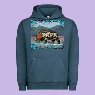 Papa Bear Tumbler Urban Hoodie Designed By Artiststas