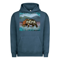 Pigment Midnight Navy papa bear tumbler Urban Hoodie - Artiststas