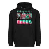 Black battery life of a nurse Heavyweight Hoodie - RanaPortraitStore