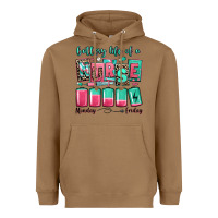 Toasted Coconut battery life of a nurse Heavyweight Hoodie - RanaPortraitStore