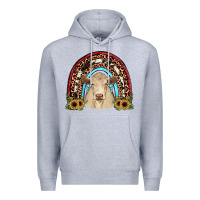 Heather Grey charolais  rainbow Premium Hoodie - JahusDesignShop