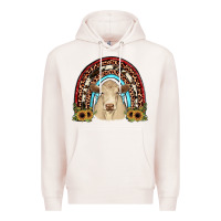 Pale Pink charolais  rainbow Premium Hoodie - JahusDesignShop