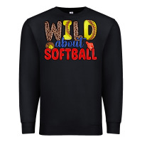 Black wild about softball Premium Sweatshirt - Zillion Design Studio