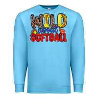 Ocean Blue wild about softball Premium Sweatshirt - Zillion Design Studio