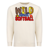 Sandshell wild about softball Premium Sweatshirt - Zillion Design Studio
