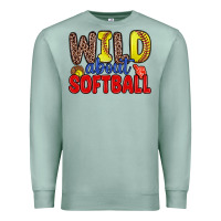 Seafoam wild about softball Premium Sweatshirt - Zillion Design Studio