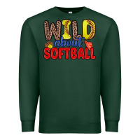 Sports Green wild about softball Premium Sweatshirt - Zillion Design Studio