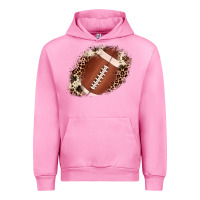 Fuchsia Pink football cowhide leopard patch Urban Hoodie - JahusDesignShop