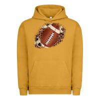 Pigment Peanut Butter football cowhide leopard patch Urban Hoodie - JahusDesignShop