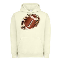 Pigment Pistachio football cowhide leopard patch Urban Hoodie - JahusDesignShop