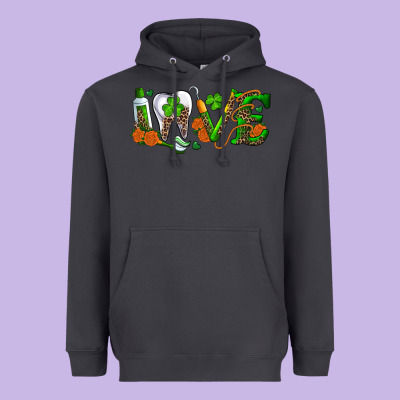 Heavyweight Hoodie dental love st patricks day