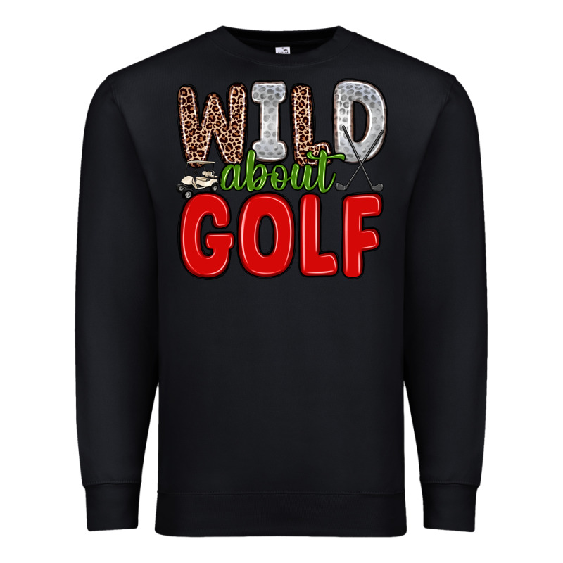 Wild About Golf Premium Sweatshirt by Zillion Design Studio | Teevron