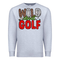 Heather Grey wild about golf Premium Sweatshirt - Zillion Design Studio