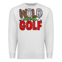 Oatmeal Heather wild about golf Premium Sweatshirt - Zillion Design Studio