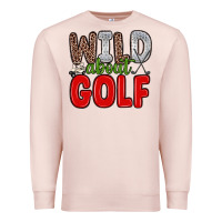 Pale Pink wild about golf Premium Sweatshirt - Zillion Design Studio