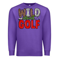 Purple wild about golf Premium Sweatshirt - Zillion Design Studio