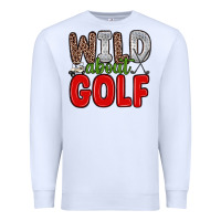 White wild about golf Premium Sweatshirt - Zillion Design Studio