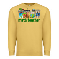 Antique Gold math teacher coffee cups Premium Sweatshirt - texasbilliewilder